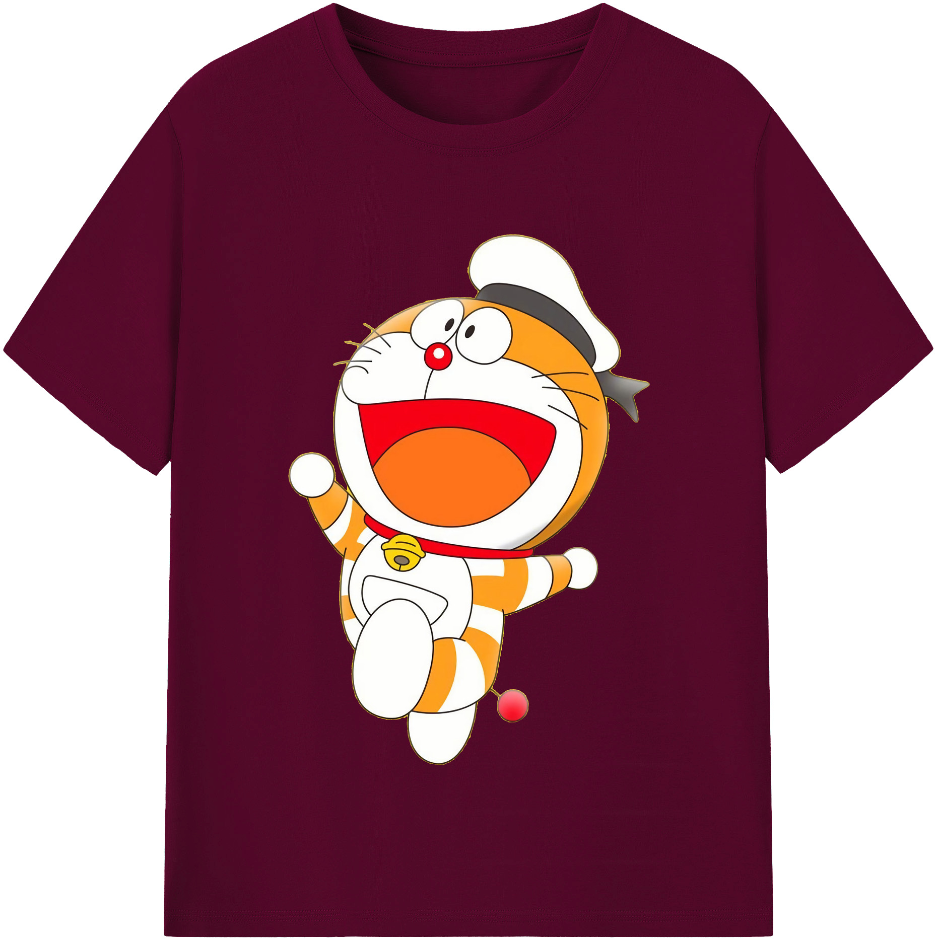 （画像用） ドラえもん Doraemon レディースカジュアルプリントTシャツ（綿100％）